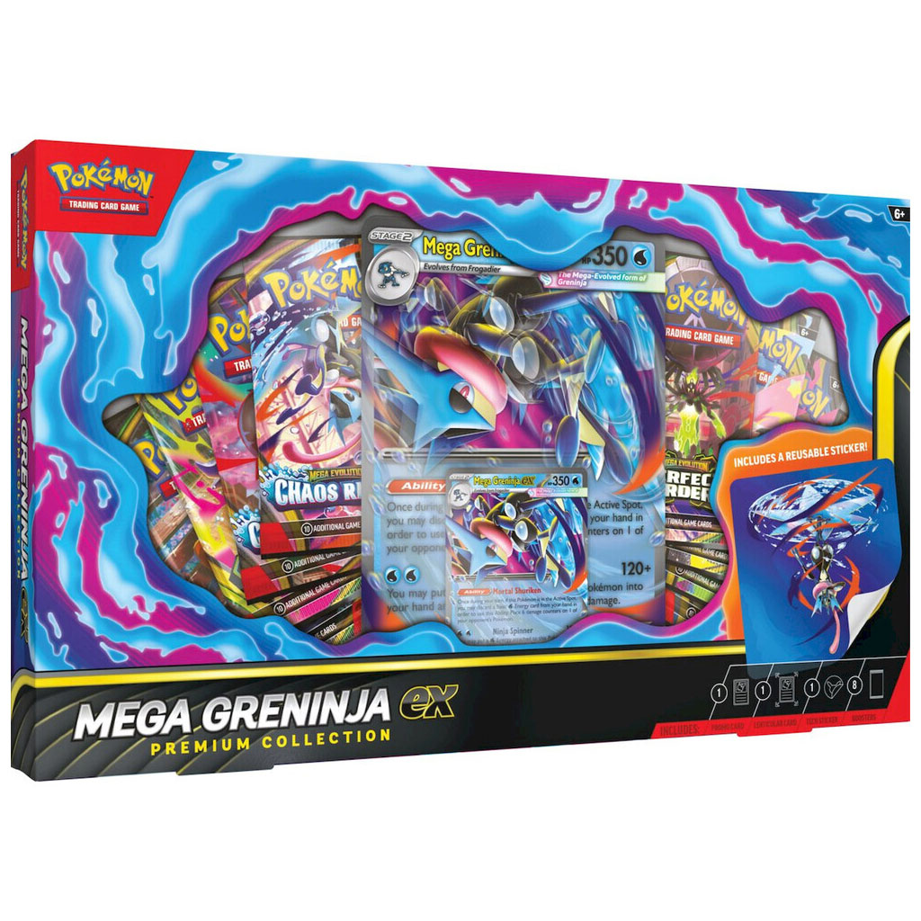 Pokémon TCG: Mega Greninja ex Prémiová Kolekcia