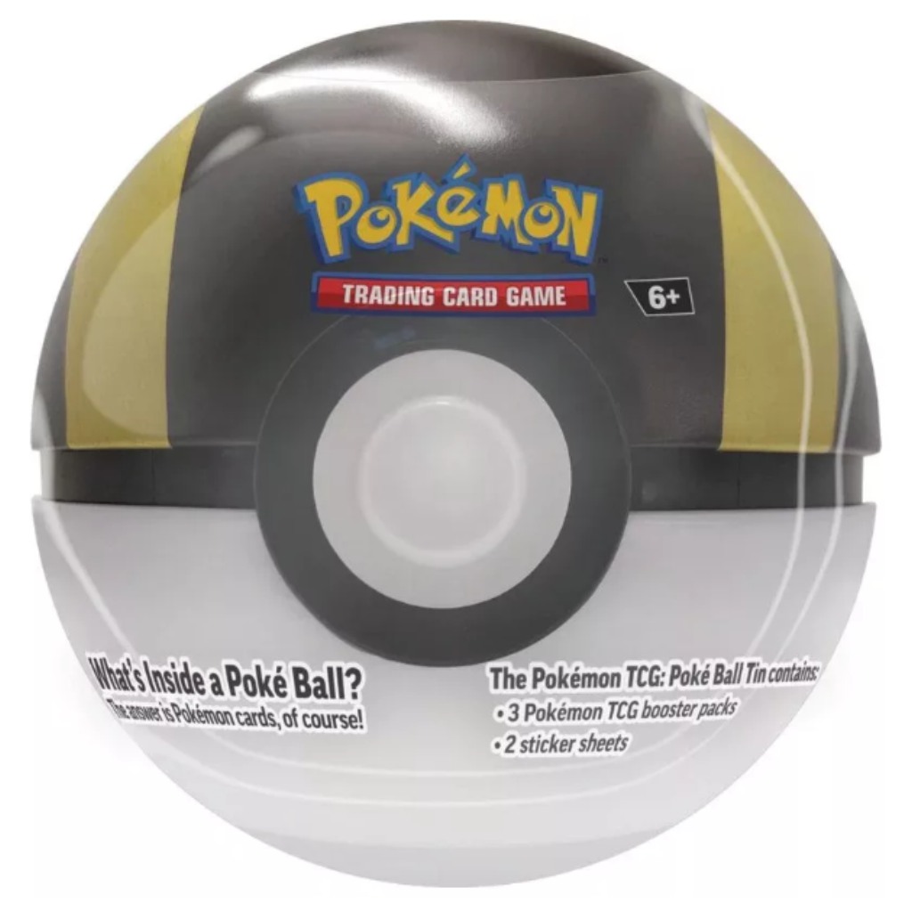 Pokémon TCG 2024 Poké Ball Tin – Kovová krabička v tvare Pokéball s 3 boostermi v rôznych variantoch obrázok 2