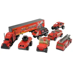 Power Driving: 7-dielny set hasičských autíčok obrázok 3