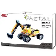 Pracovný stroj kovová stavebnica 256 ks