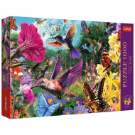 Prémiové puzzle 1000 ks – Čajový čas v vtáčej záhrade – Trefl