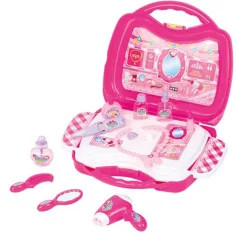 Pretty Princess ružový set krásy v prenosnej taške s príslušenstvom obrázok 2
