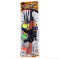 Puška s nábojmi s prísavkou a gumovými kačkami