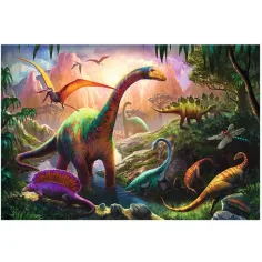Puzzle - na území dinosaurov 100 ks - Trefl obrázok 2