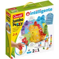 Quercetti: Jumbo kolíčka 2v1 45 dielny set