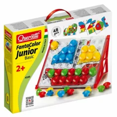 Quercetti: Junior pestrofarebná súprava - Loď 48ks