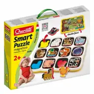 Quercetti: Magnetické puzzle Domáce zvieratká 12 dielov