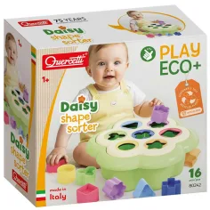 Quercetti: PlayEco+ Daisy – triedič tvarov, 16-dielny