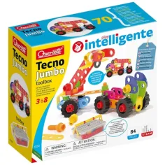 Quercetti: Techno Jumbo pracovné stroje 90 dielny stavebný set obrázok 5