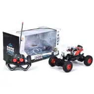 RC Crawler červeno-biele terénne vozidlo na diaľkové ovládanie 1/18 2.4GHz