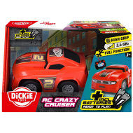 RC Crazy Cruiser diaľkovo ovládané pretekárske auto 2,4 GHz – červené - Dickie Toys
