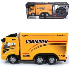 RC Diaľkovo ovládaný kontajnerový nákladný automobil s svetelnými efektmi 27MHz 1/14 veľkosti
