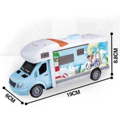 RC Holiday Travel karavan na diaľkové ovládanie so svetlom 27MHz 1/32  20cm obrázok 2