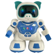 RC Interaktívny tancujúci robot prasiatka na diaľkové ovládanie so svetlom a zvukom 20cm obrázok 3