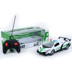 RC Diaľkovo ovládané policajné Lamborghini športové auto s svetelnými efektmi 1/16