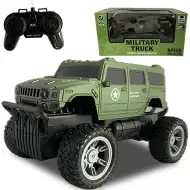RC Off-Road Military Vojenský Hummer na diaľkové ovládanie 28MHz 22cm 1/16