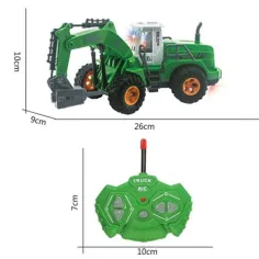 RC Truck zelený pracovný stroj na diaľkové ovládanie 1/30 27Mhz obrázok 2