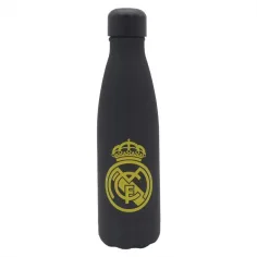 Real Madrid Nerezová dvojitá čierna-zlatá oceľová fľaša 500ml