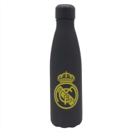 Real Madrid nerezová dvojstenná čierno-zlatá oceľová fľaša 500 ml
