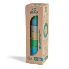 RePlay Recyklovaná 8-dielna hračka na stavbu pyramídy obrázok 3