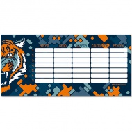 Roar of the tiger obojstranný rozvrh hodín