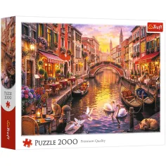 Romantická Benátky 2000ks puzzle - Trefl obrázok 1