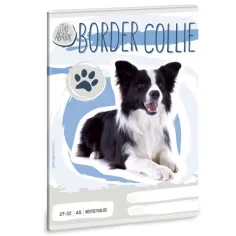 Roztomilé zvieratá - Border Collie kockovaný zošit A/5 obrázok 1