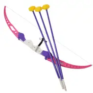 Ružový set s lukom a prísavkovými šípmi 54cm