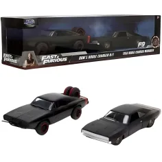 Rýchlo a zbesilo: Dom Toretto Dodge Charger R/T 1970 & Dodge Charger Widebody 1968 kovový autíčko 2ks balenie 1/32 mierka 13cm - Jada Toys