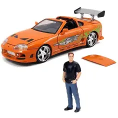 Rýchlo a zbesilo: Figúrka Brian a model auta Toyota Supra 1/24 - Simba Toys obrázok 2