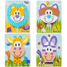 Safari obrovské drevené puzzle - Melissa & Doug obrázok 2