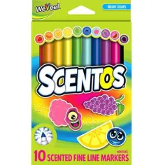 Scentos voňavé jasne farebné tenké fixky 10ks