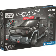 Science &amp; Play: Mechanická dielňa – stavebnica Jeep Recon - Clementoni