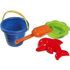 Set do piesku s vlnovkovitým vedierkom 4 ks - D-Toys