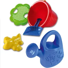 Set do piesku s vlnovkovitým vedierkom 5 ks - D-Toys