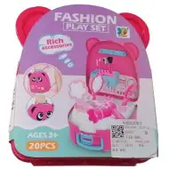 Set krásy v ružovom zásobníku