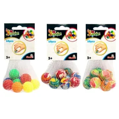 Skákajúce malé loptičky v sieti 10ks set rôzne 1ks - Simba Toys