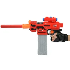 Sniping: Elektrická premeniteľná obrovská pištoľ so špongiovými nábojmi a terčom 79 cm obrázok 10