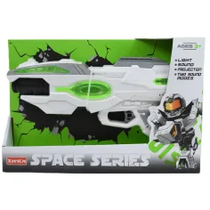 Space Series: Vesmírna zeleno-biela zbraň so svetlom a zvukom 25cm obrázok 4