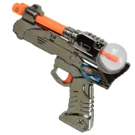 Space Warior: Kovová elektrická vesmírna zbraň so svetlom a zvukom 24cm