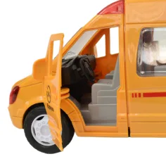Special Car: Žlté expressné kuriérske vozidlo so svetlom a zvukom, zotrvačníkom 24cm obrázok 4