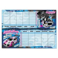 Speed Machines -  rozvrh hodín 6 v 1  s autami