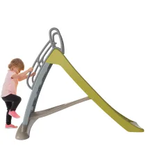 Speed šmýkačka s bezpečnostným zábradlím v limetkovej farbe 170cm