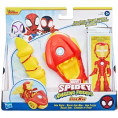 Spider-Man: Póki a úžasní priatelia - Iron Man akčná figúrka s vozidlom - Hasbro