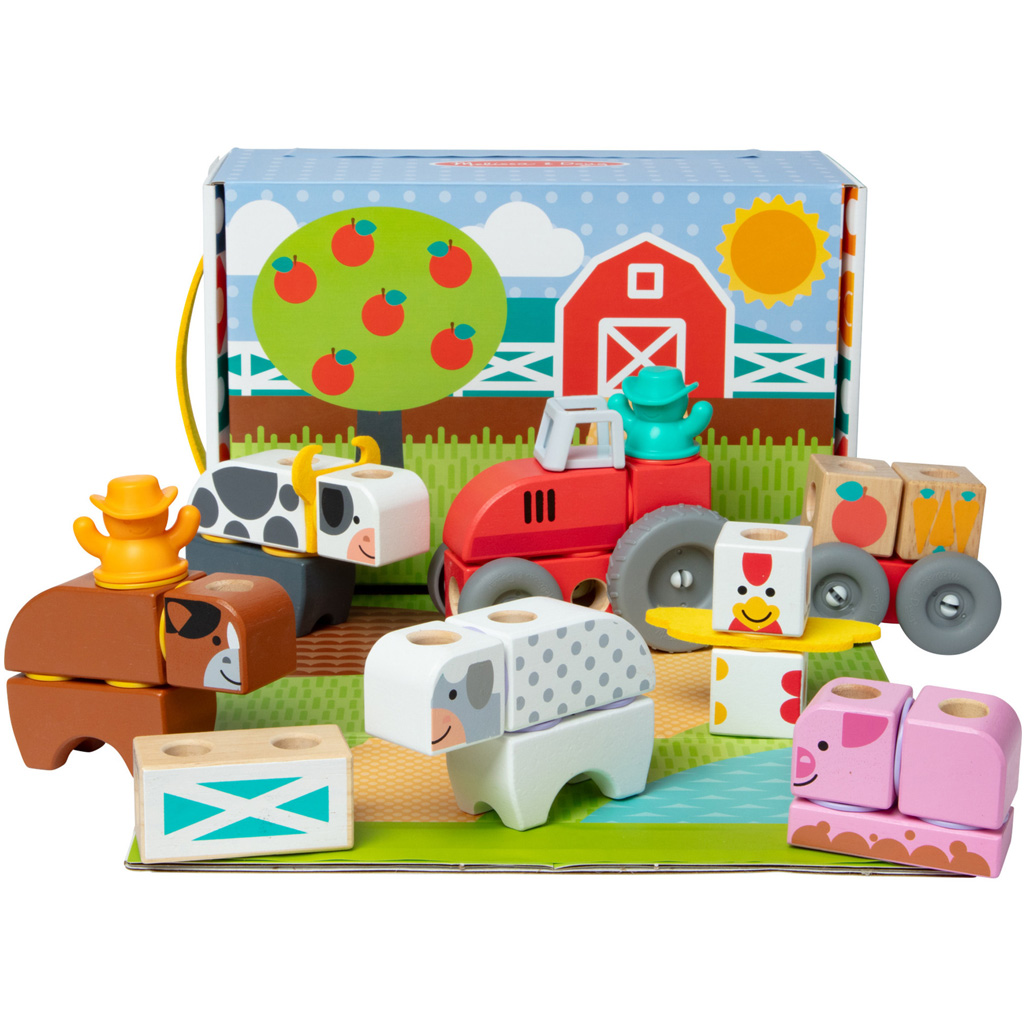 Blockables: Drevená stavebnica farma - Melissa & Doug
