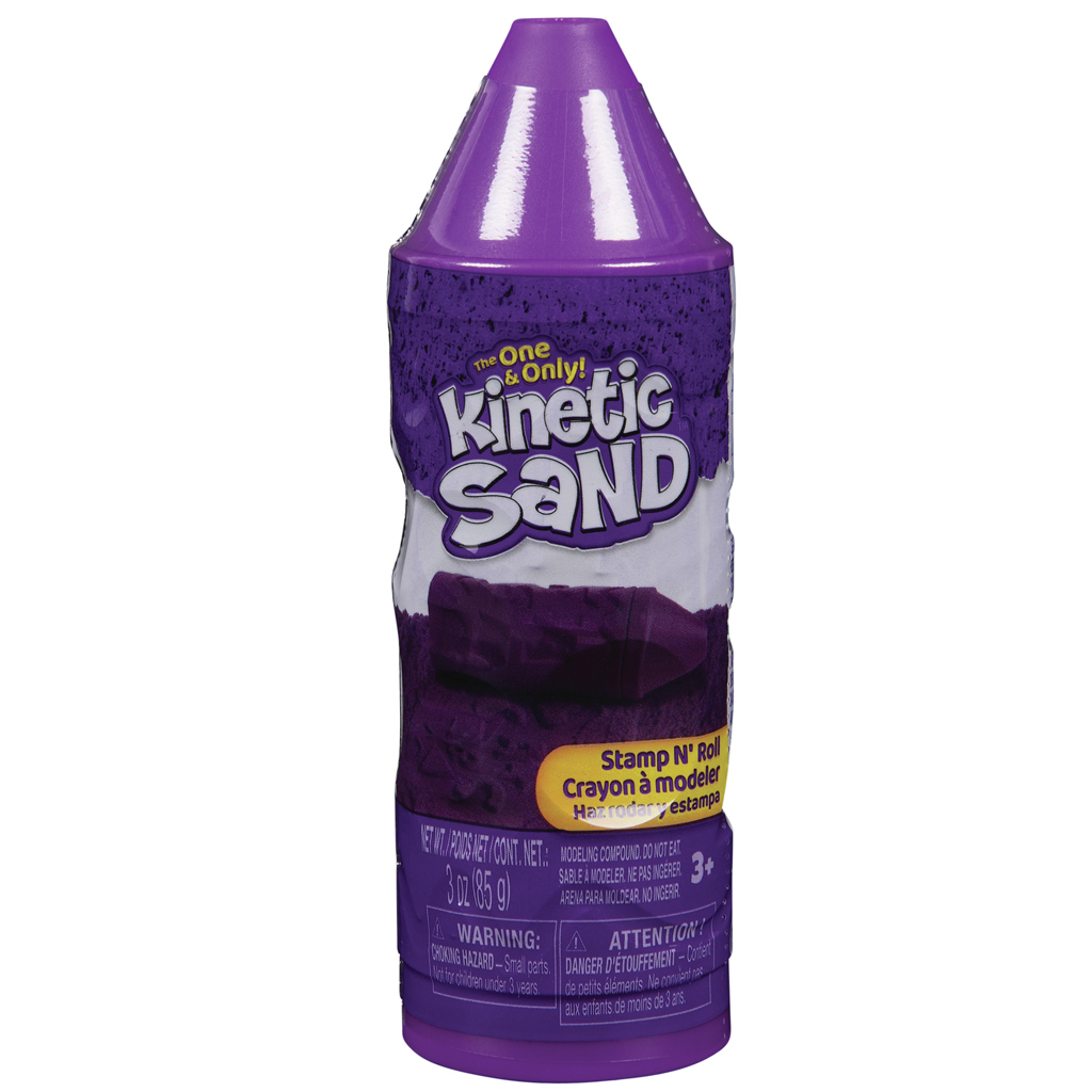 Kinetic Sand: Tlač a otáčaj fialová modelína - Spin Master