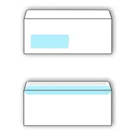 Spirit: Biela obálka s okienkom na ľavej strane LA/4 11x23cm 1ks