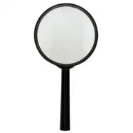 Spirit: Čierna 70mm lupa s plastovou rukoväťou