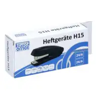 Spirit: Čierna plastová ručná a stolová zošívačka 24/6-26/6 - H15