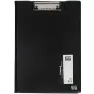 Spirit: Čierna podložka na písanie s klipom a krytom A4